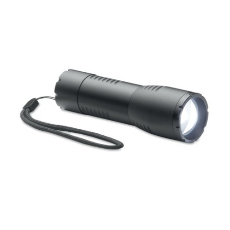 Petite lampe de poche LED personnalisée pas cher ENTA Matières : aluminium Couleurs : noir cadeau entreprise pas cher