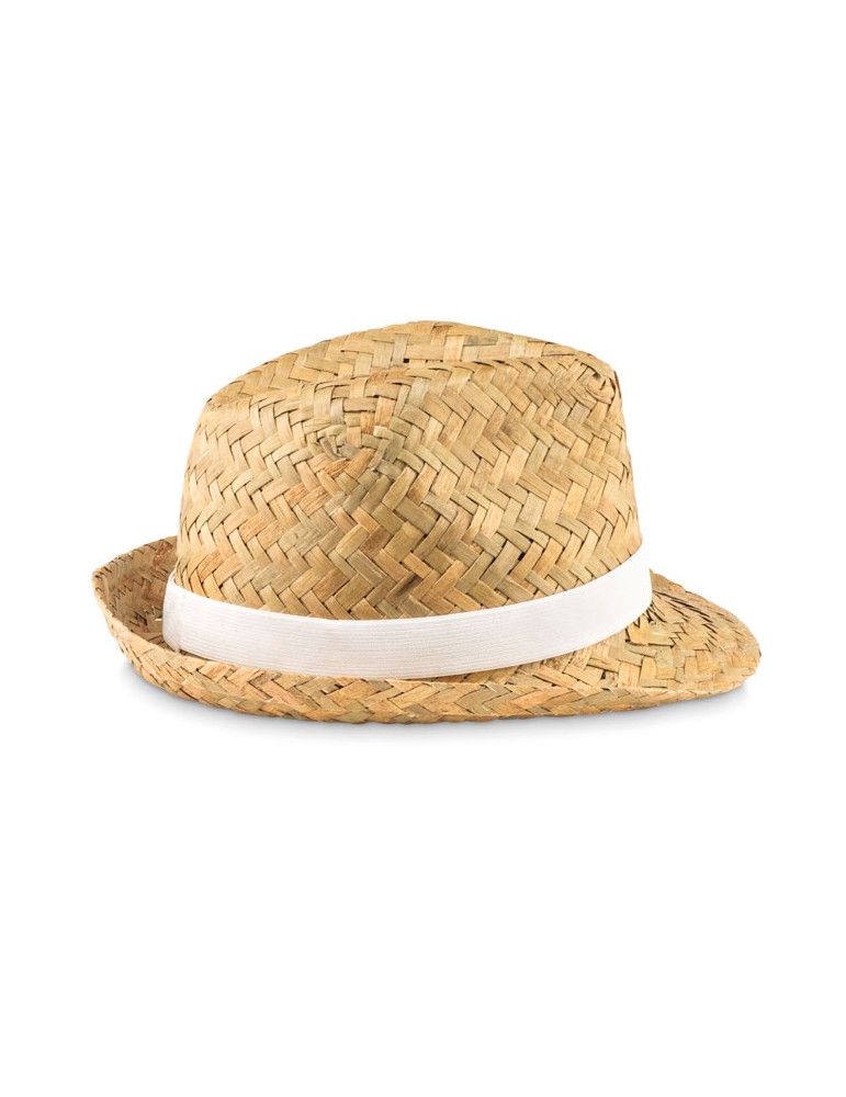 Chapeau en paille naturelle MONTEVIDEO personnalisé pas cher