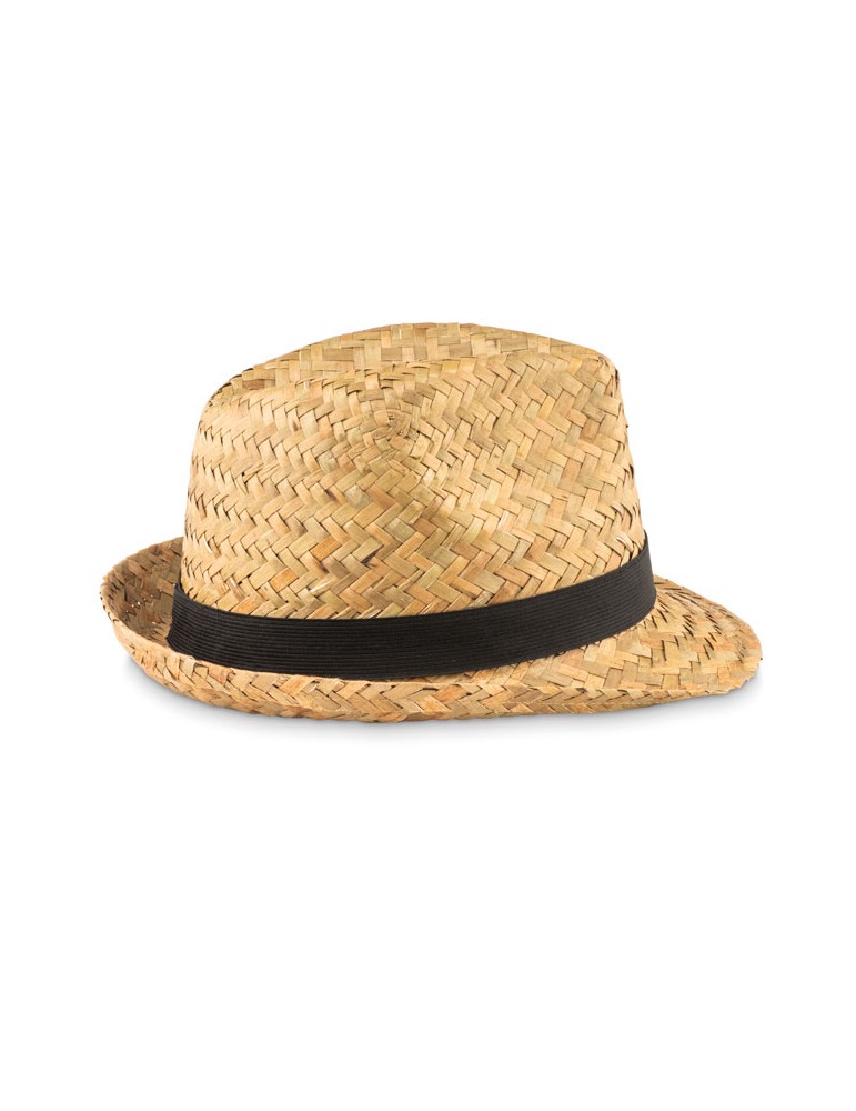 Chapeau en paille naturelle MONTEVIDEO personnalisé pas cher