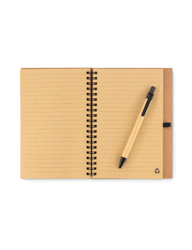 Carnet en Liège Durable avec Stylo Personnalisé - SONORA PLUSCORK