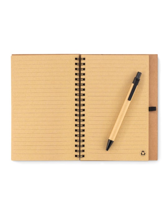 Carnet en Liège Durable avec Stylo Personnalisé - SONORA PLUSCORK