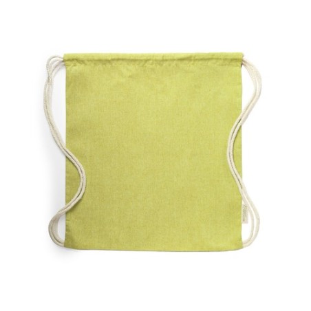 Sac à Dos Éco-Responsable Pratique Personnalisé Konim Matières : coton recyclé Couleurs : vert objet publicitaire robuste