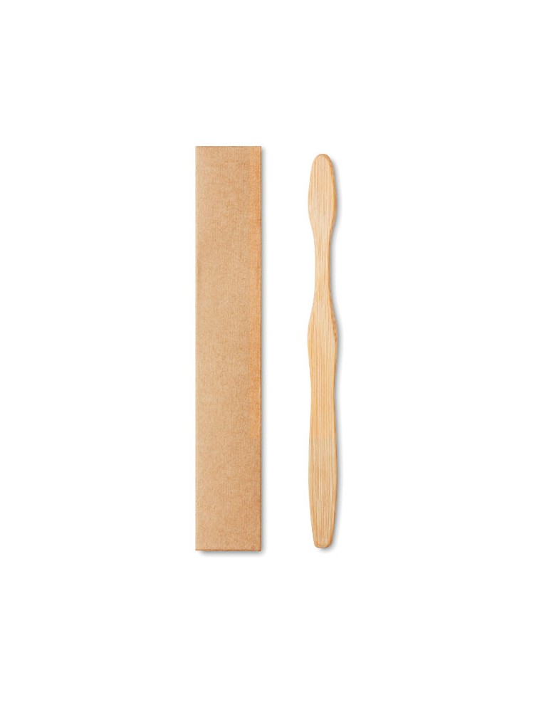 Brosse à Dents en Bambou Personnalisée - Cadeau Publicitaire