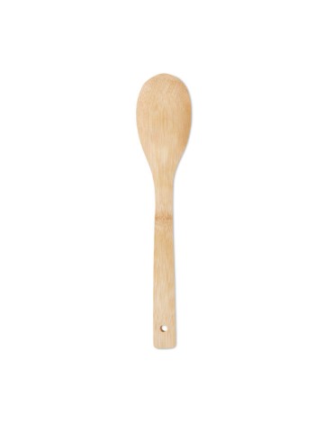 Cuillère à salade personnalisée en bambou - Objet publicitaire