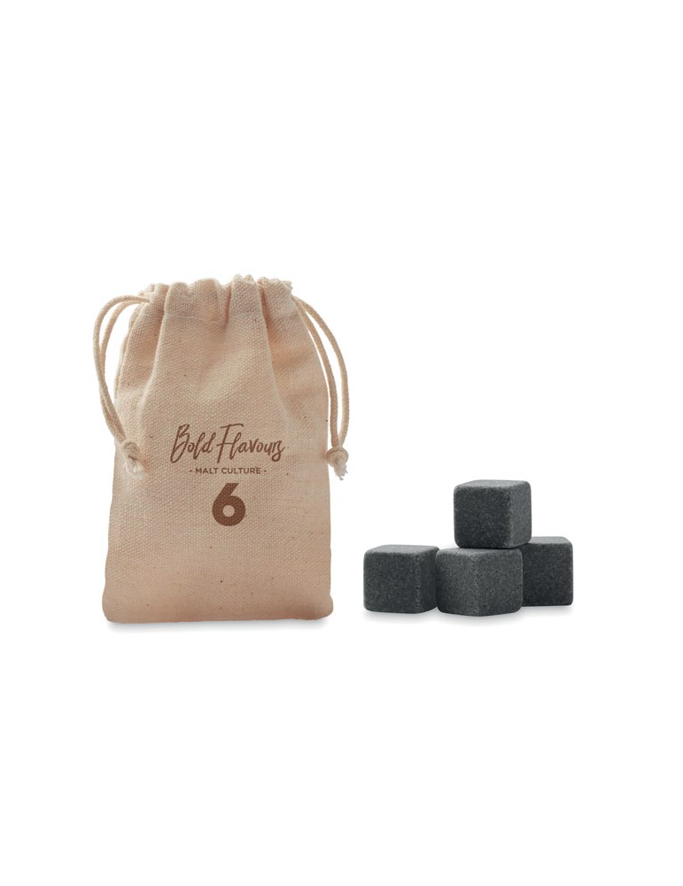 Cubes en pierre pratiques personnalisés ROCKS - Accessoires Bar pas cher