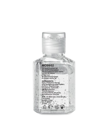 Gel nettoyant mains antibactérien pratique personnalisé 30ml pas cher