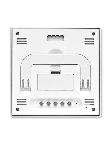Station Météo personnalisée en finition bambou TURKU - Multifonction pas cher