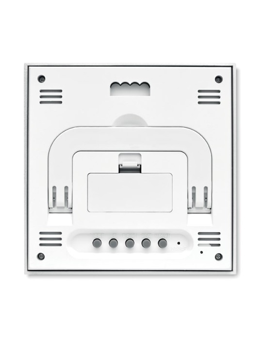 Station Météo personnalisée en finition bambou TURKU - Multifonction pas cher
