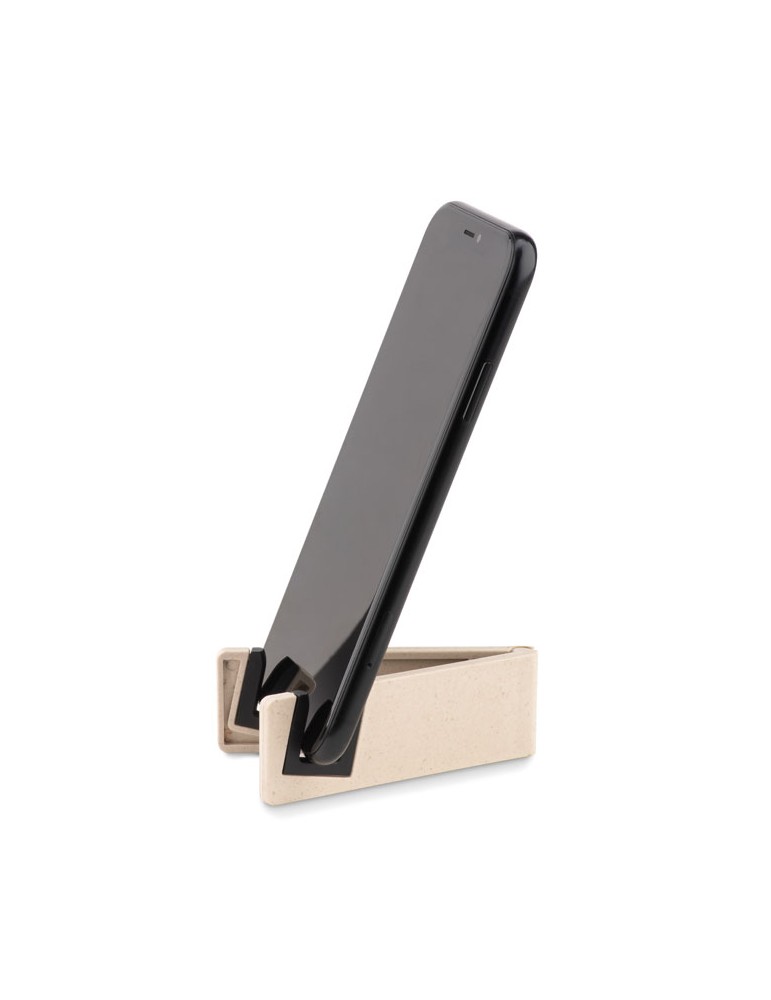 Support téléphone  personnalisé en bambou - STANDOL+ pas cher