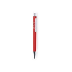 Stylo personnalisable publicitaire - Blavix Matières : caoutchouc Couleurs : rouge