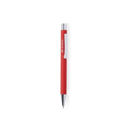 Stylo personnalisable publicitaire - Blavix Matières : caoutchouc Couleurs : rouge