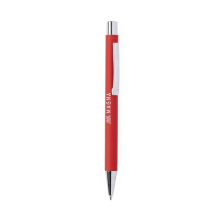 Stylo personnalisable publicitaire - Blavix Matières : caoutchouc Couleurs : rouge cadeau collaborateur premium