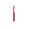 Stylo personnalisable publicitaire - Blavix Matières : caoutchouc Couleurs : bleu marine marquage laser ultra précis