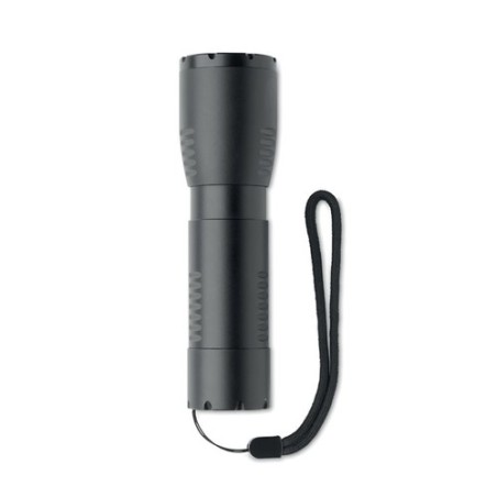 Petite lampe de poche LED personnalisée pas cher ENTA Matières : aluminium Couleurs : noir impression haute définition