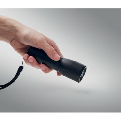 Petite lampe de poche LED personnalisée pas cher ENTA Matières : aluminium Couleurs : noir marquage laser ultra précis