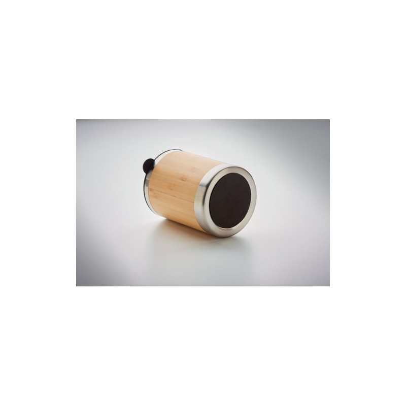 Gobelet isotherme personnalisé en acier inoxydable 250ml LOKKA Matières : acier inoxydable Couleurs : bois personnalisable avec 