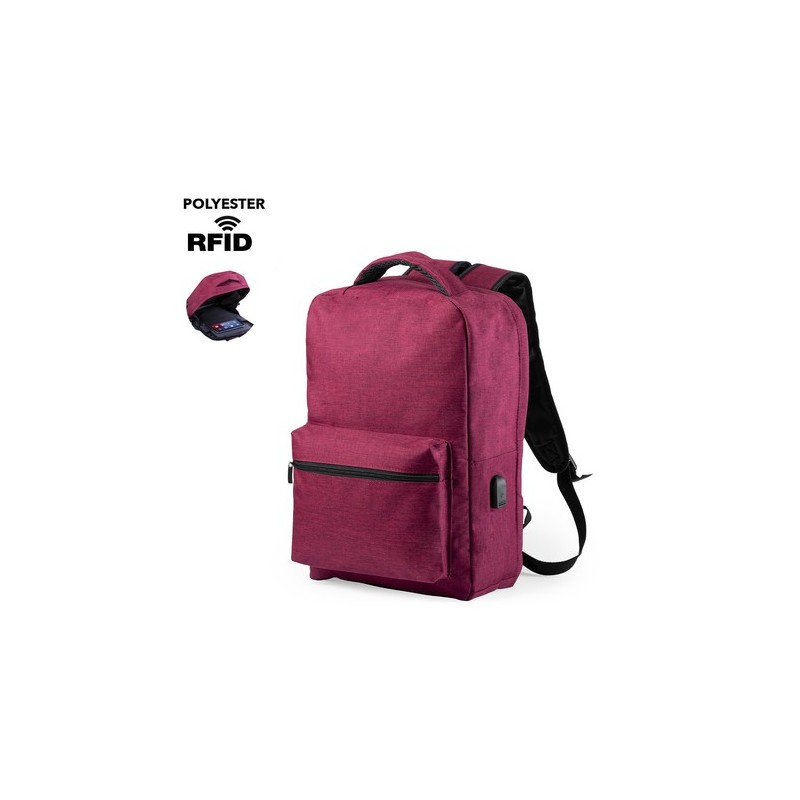 Sac à Dos Antivol Personnalisé pour Voyage et Bureau - Komplete Matières : polyester Couleurs : rouge livraison express 24h 48h