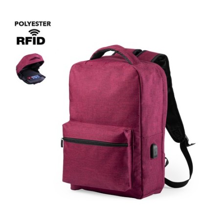 Sac à Dos Antivol Personnalisé pour Voyage et Bureau - Komplete Matières : polyester Couleurs : rouge livraison express 24h 48h