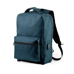 Sac à Dos Antivol Personnalisé pour Voyage et Bureau - Komplete Matières : polyester Couleurs : bleu marine goodies publicitaire