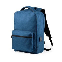 Sac à Dos Antivol Personnalisé pour Voyage et Bureau - Komplete Matières : polyester Couleurs : bleu marine objet promo petit bu