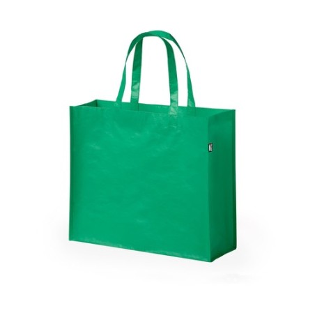 Sac Éco-responsable de Shopping en RPET Personnalisé Kaiso pas cher Couleurs : vert Matières : polyester recyclé