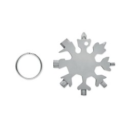 Outil Multi Fonctions Personnalisé en Acier Inox FLOQUET Matières : acier inoxydable Couleurs : titane