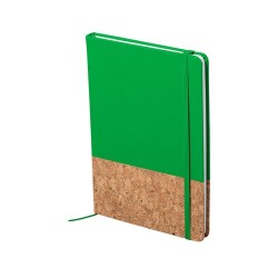Bloc Notes Personnalisable Éco-responsable Bluster Matières : liège Couleurs : vert