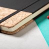 Bloc Notes Personnalisable Éco-responsable Bluster Matières : liège Couleurs : blanc goodies personnalisé en stock