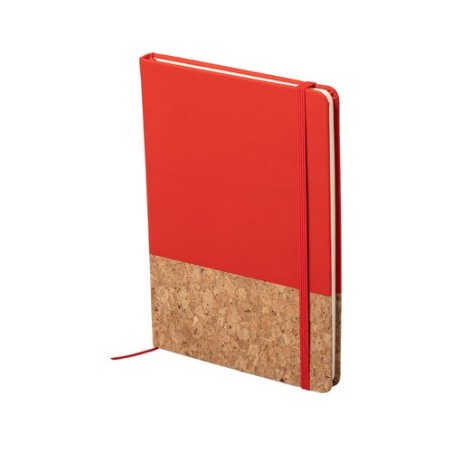 Bloc Notes Personnalisable Éco-responsable Bluster Matières : liège Couleurs : noir marquage laser ultra précis