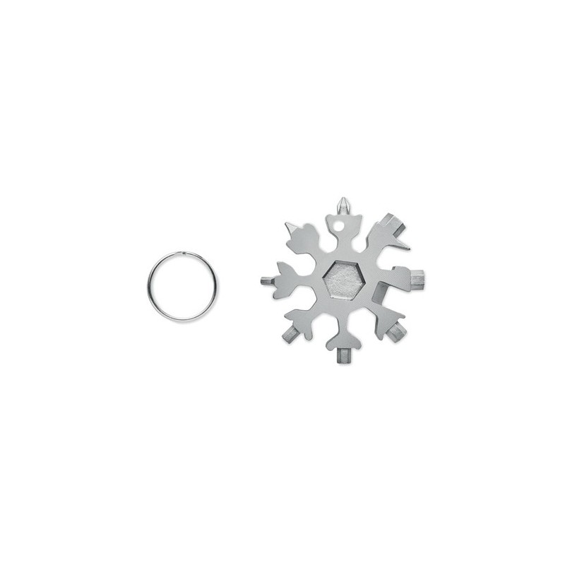 Outil Multi Fonctions Personnalisé en Acier Inox FLOQUET Matières : acier inoxydable Couleurs : titane personnalisable avec votr