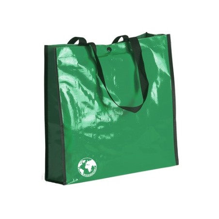 Sac shopping biodégradable recyclé personnalisé pas cher Couleurs : vert goodies publicitaire événementiel