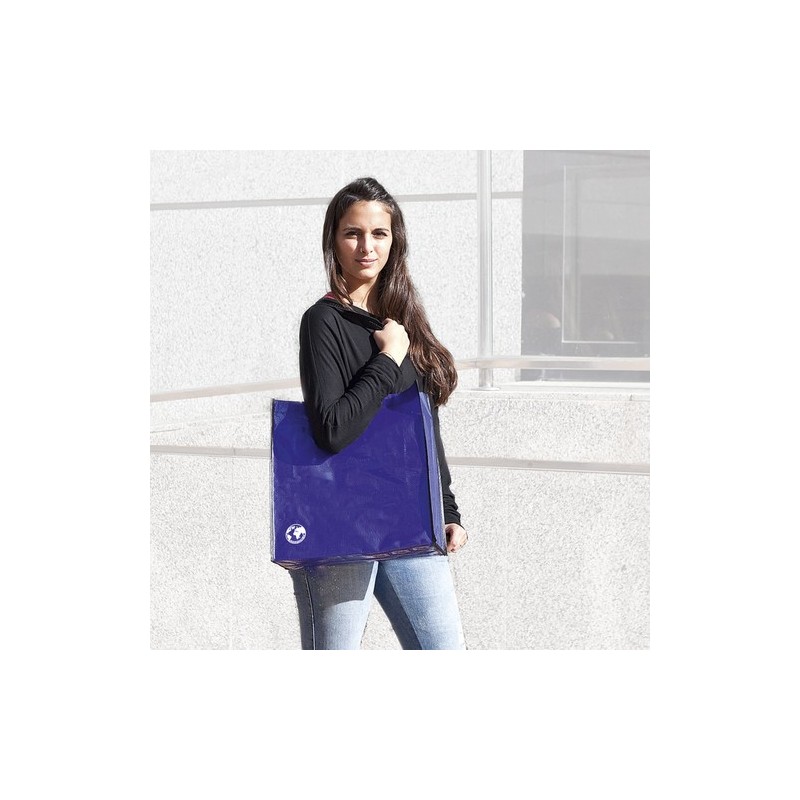 Sac shopping biodégradable recyclé personnalisé pas cher Couleurs : vert personnalisable avec votre logo