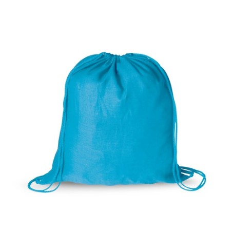 Sac à Dos Personnalisé Publicitaire Pratique - Bass Matières : coton Couleurs : bleu marquage laser ultra précis