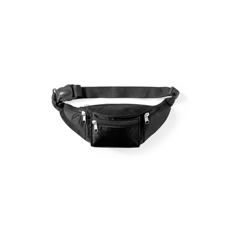 Sac banane personnalisé résistant et pratique Crown Matières : polyester Couleurs : noir