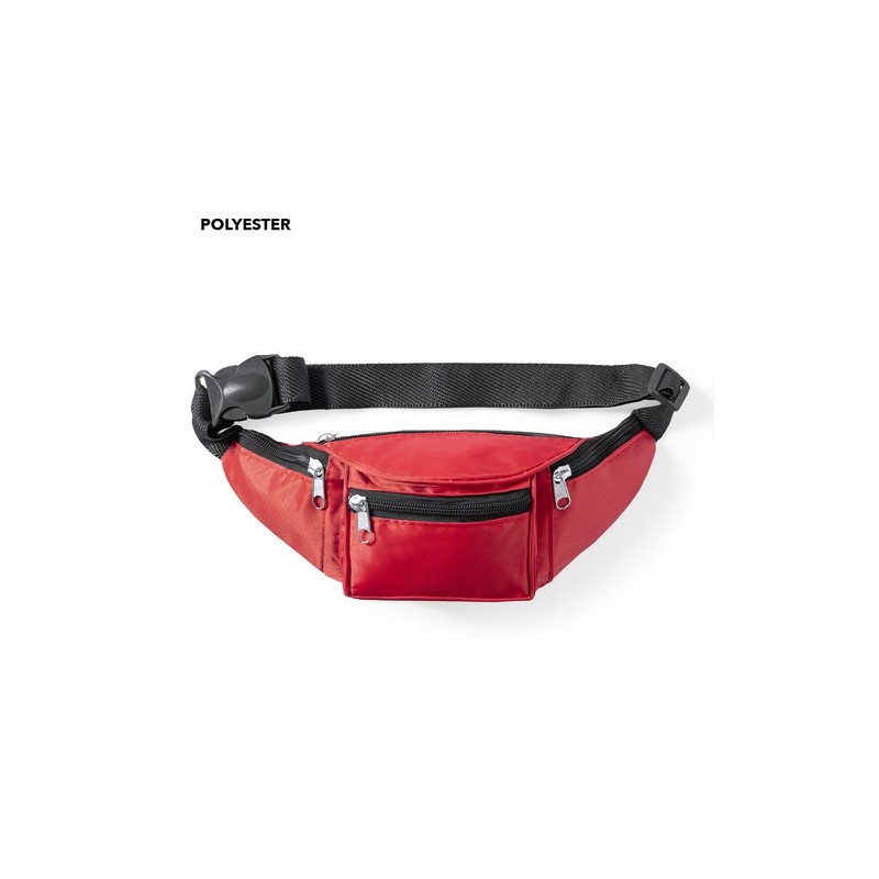 Sac banane personnalisé résistant et pratique Crown Matières : polyester Couleurs : noir goodies publicitaire événementiel