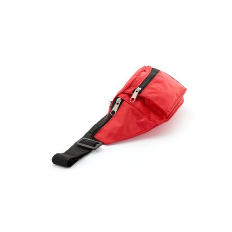Sac banane personnalisé résistant et pratique Crown Matières : polyester Couleurs : rouge impression logo haute qualité