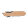 Couteau Multi Outils Éco-responsable Pratique en Bambou LUCY LUX Matières : métal Couleurs : bois personnalisable avec votre log