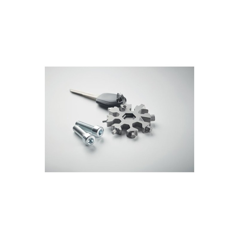 Outil Multi Fonctions Personnalisé en Acier Inox FLOQUET Matières : acier inoxydable Couleurs : titane livraison express 24h 48h