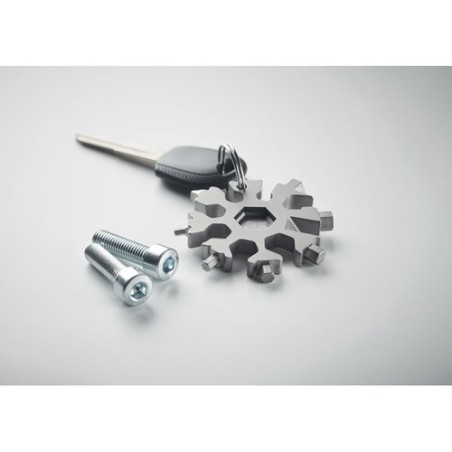 Outil Multi Fonctions Personnalisé en Acier Inox FLOQUET Matières : acier inoxydable Couleurs : titane livraison express 24h 48h