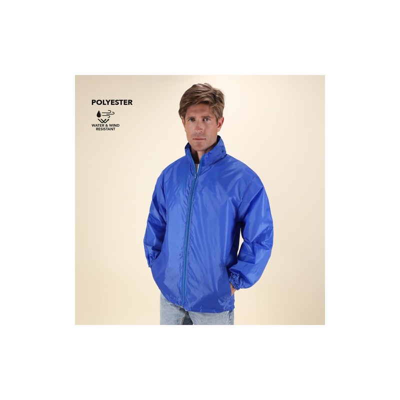 Imperméable personnalisé en textile publicitaire - Grid Matières : polyester Taille textile : XL/XXL Couleurs : bleu cadeau clie