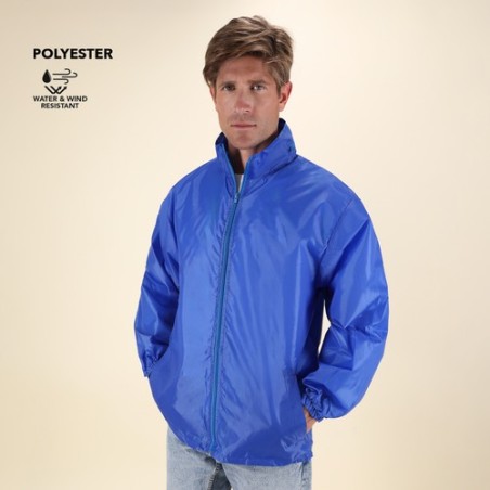 Imperméable personnalisé en textile publicitaire - Grid Matières : polyester Taille textile : XL/XXL Couleurs : bleu cadeau clie