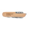 Couteau Multi Outils Éco-responsable Pratique en Bambou LUCY LUX Matières : métal Couleurs : bois goodies publicitaire événement