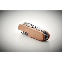 Couteau Multi Outils Éco-responsable Pratique en Bambou LUCY LUX Matières : métal Couleurs : bois impression haute définition