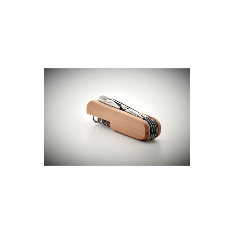 Couteau Multi Outils Éco-responsable Pratique en Bambou LUCY LUX Matières : métal Couleurs : bois impression haute définition