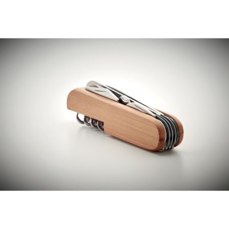 Couteau Multi Outils Éco-responsable Pratique en Bambou LUCY LUX Matières : métal Couleurs : bois impression haute définition