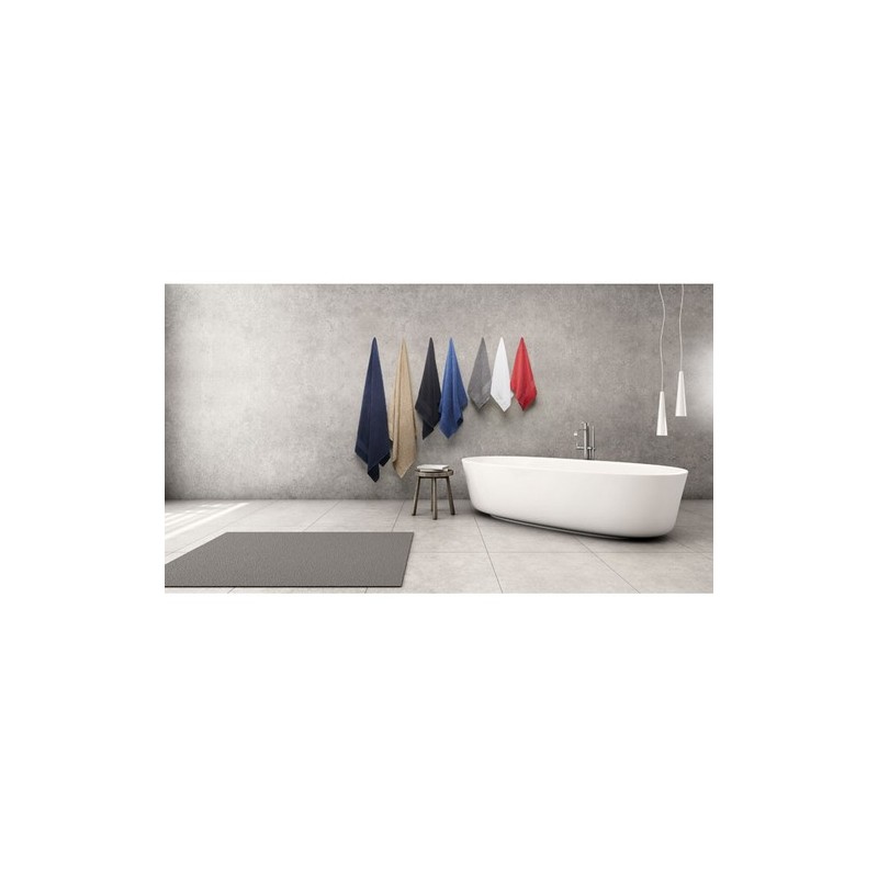 Serviette Éponge Bio Coton Personnalisée 180x100 cm MERRY Matières : coton biologique Couleurs : bleu goodies entreprise design
