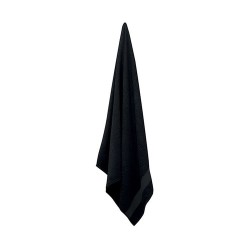 Serviette Éponge Bio Coton Personnalisée 180x100 cm MERRY Matières : coton biologique Couleurs : noir goodies publicitaire durab