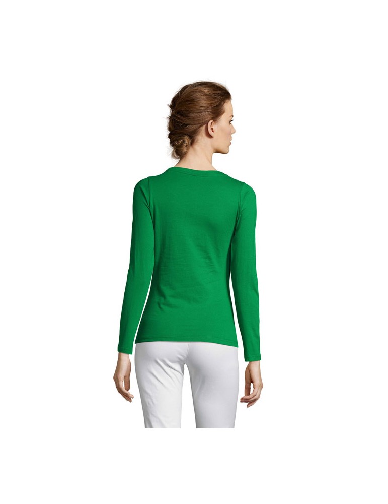 T-shirt Manches Longues Personnalisé Majestic - 100% Coton pas cher