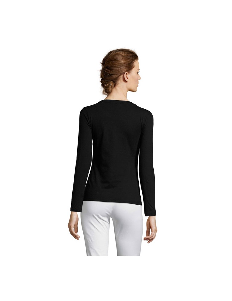 T-shirt Manches Longues Personnalisé Majestic - 100% Coton pas cher