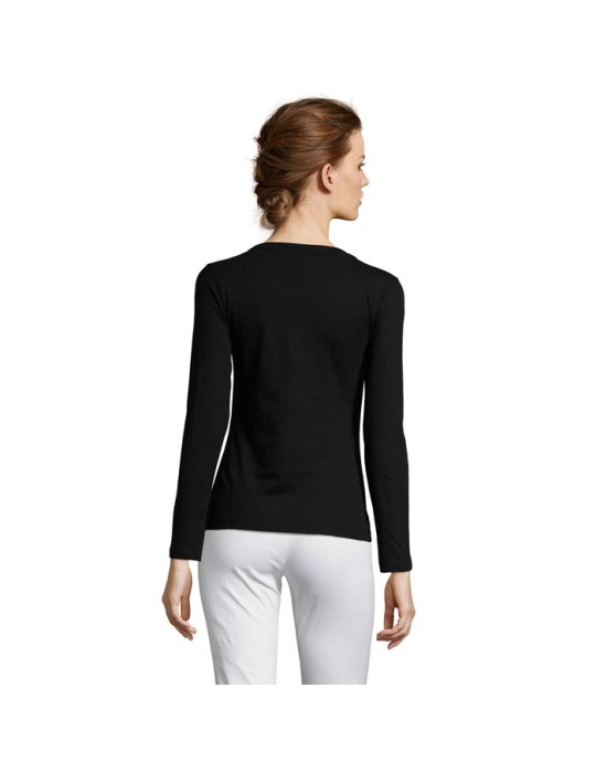 T-shirt Manches Longues Personnalisé Majestic - 100% Coton pas cher